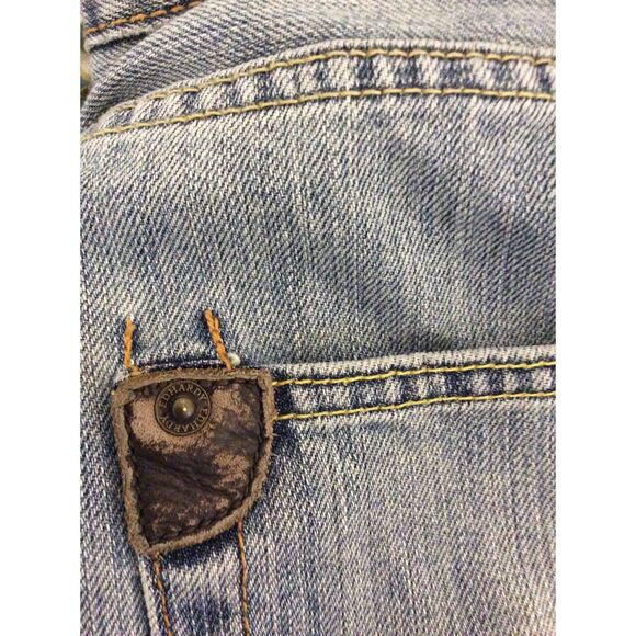 Vintage Ed Hardy Jorts Mens Denim Size 40" Waist Y2K Shorts - Picture 7 of 7